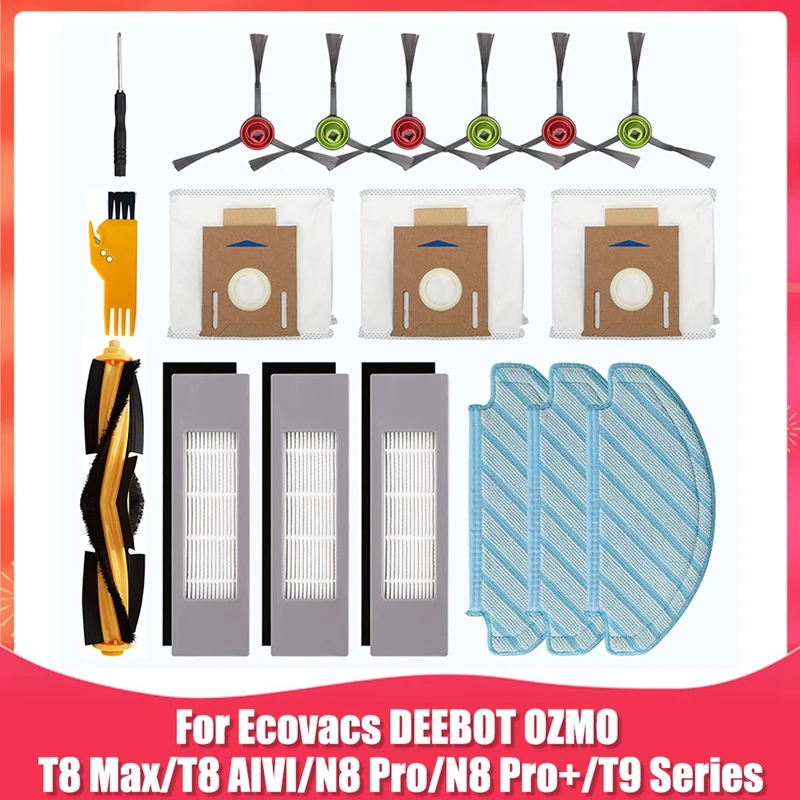 

Набор аксессуаров для робота-пылесоса Ecovacs DEEBOT OZMO T8 T9 Series T8 AIVI T8 Max N8 Pro/N8 Pro