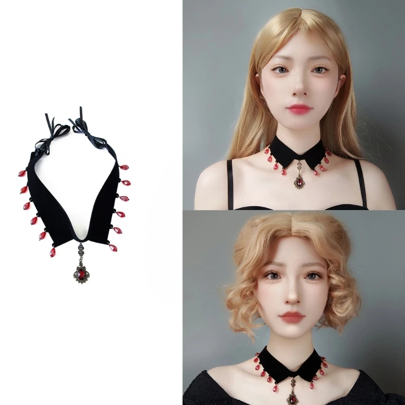 Gothic Choker Choker Necklace Goth Choker Halloween Vintage Collar Necklace Pendant Choker Clavicle Chain
Gothic Choker Choker Necklace Goth Choker Halloween Vintage Collar Necklace Pendant Choker Clavicle Chain