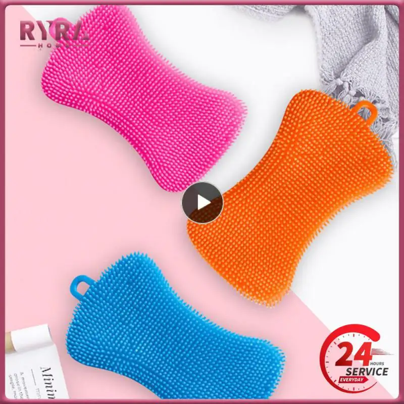 Kitchen Brush Cleaning Brush Washing Cleaning Brushes Pot Pan Sponge Scrubber Fruit Vegetable Dish Silicone Dishwashing Brush
Kitchen Brush Cleaning Brush Washing Cleaning Brushes Pot Pan Sponge Scrubber Fruit Vegetable Dish Silicone Dishwashing Brush