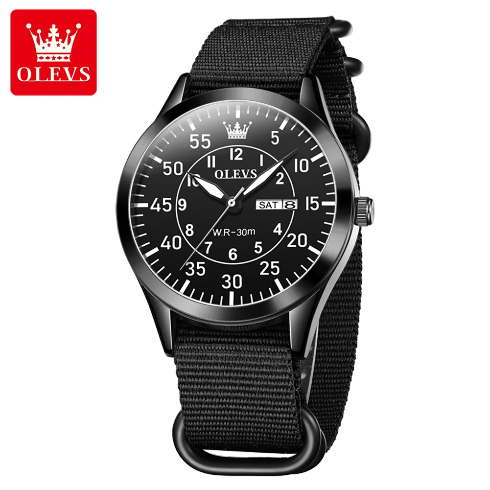 

Olevs Fashion Week Date Display 30m Waterproof Wristwatch Man Quartz Wrist watch Classic Sport Watch For Male Men's Hand Clock