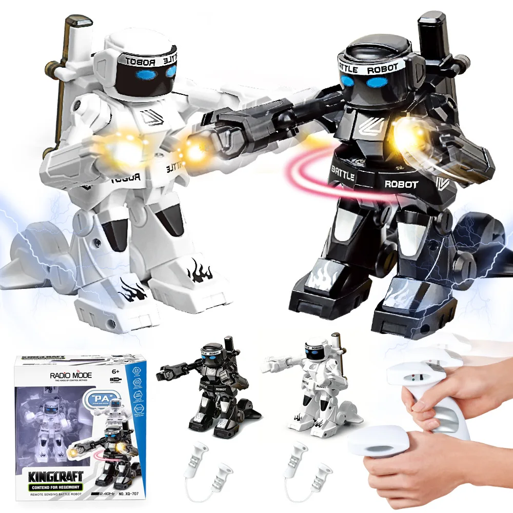 

New boxing robot remote control fighting 2.4G on the same stage toy parent-child battle