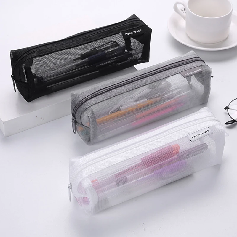 1 Pcs Portable Pencil Case Storage Pen Bag Simple Mesh Transparent Zipper Pouch Mini Cute Stationery Pouch Office School Supply
1 Pcs Portable Pencil Case Storage Pen Bag Simple Mesh Transparent Zipper Pouch Mini Cute Stationery Pouch Office School Supply