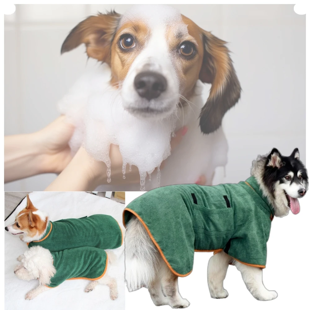 Dog Bathrobe Microfiber Absorbent Towel Quick Drying Adjustable Dog Bath Towel For Large Medium Small Dogs Pet Bathing Supplies
Dog Bathrobe Microfiber Absorbent Towel Quick Drying Adjustable Dog Bath Towel For Large Medium Small Dogs Pet Bathing Supplies