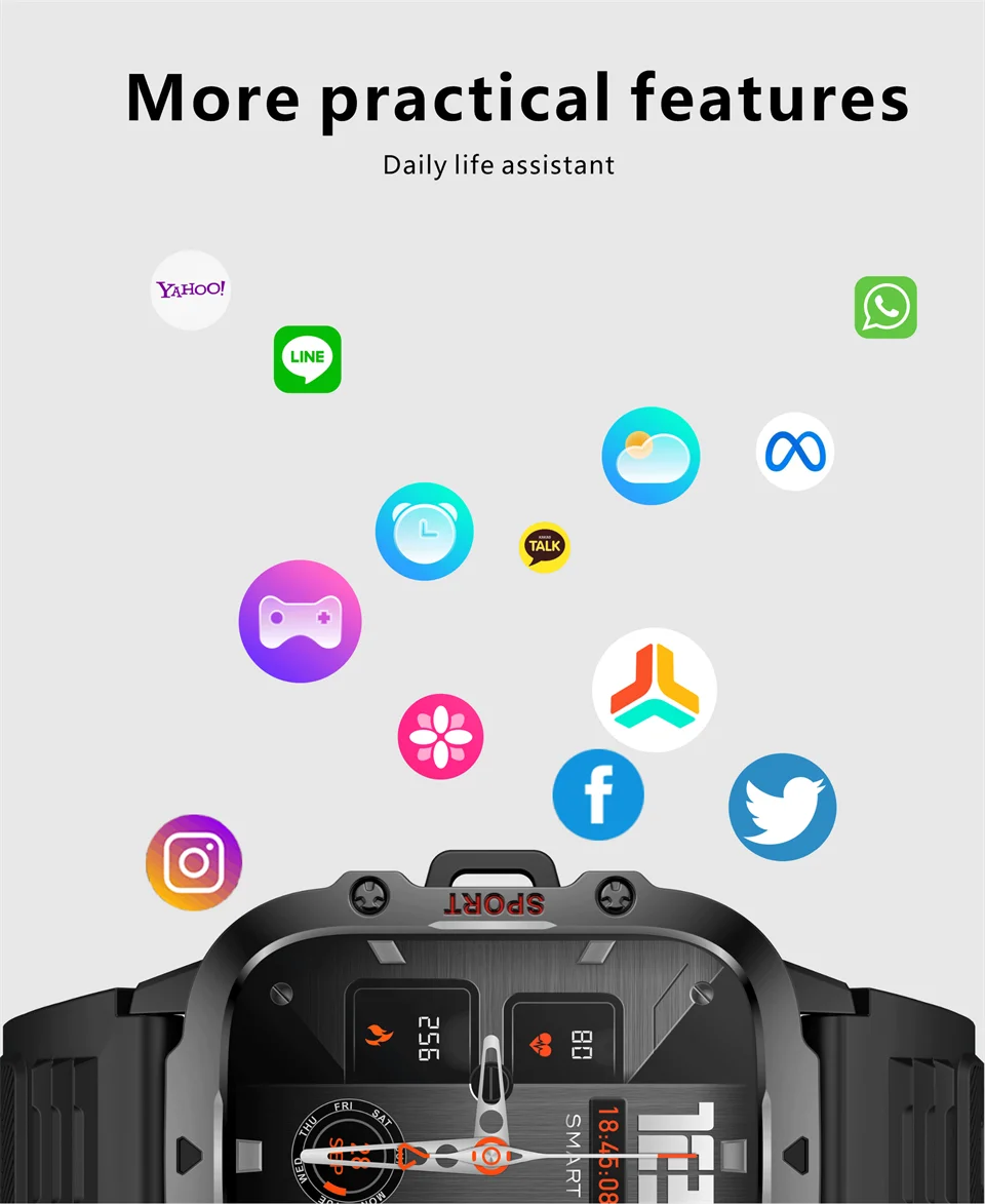 2026 New Rugged Military Smart Watches Men Bluetooth Call Health Monitoring AI Voice Sport Waterproof Smartwatch For Android Men 2026 New Rugged Military Smart Watches Men Bluetooth Call Health Monitoring AI Voice Sport Waterproof Smartwatch For Android Men