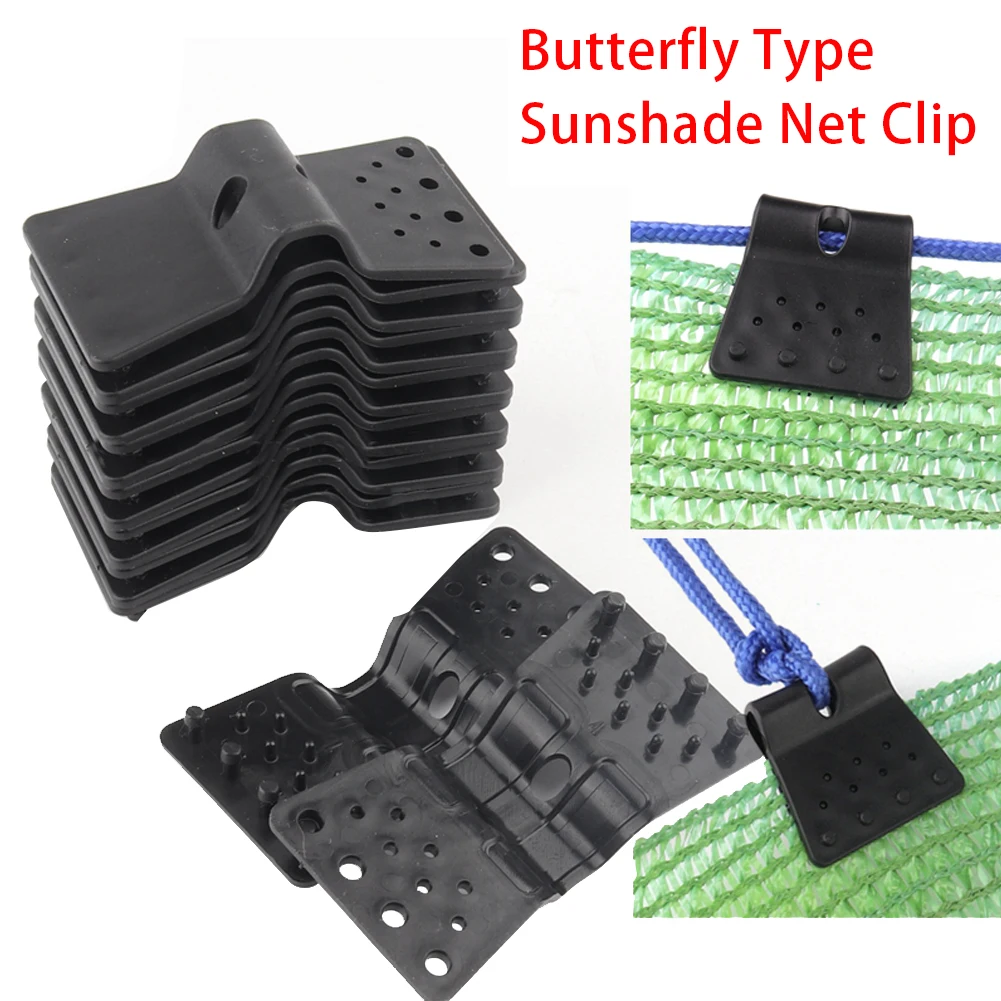 10/20pcs Sun Shade Net Clips Butterfly Type Greenhouse Film Clip Garden Agriculture Tools Anti-hail Net Hook Instant Grommet
10/20pcs Sun Shade Net Clips Butterfly Type Greenhouse Film Clip Garden Agriculture Tools Anti-hail Net Hook Instant Grommet