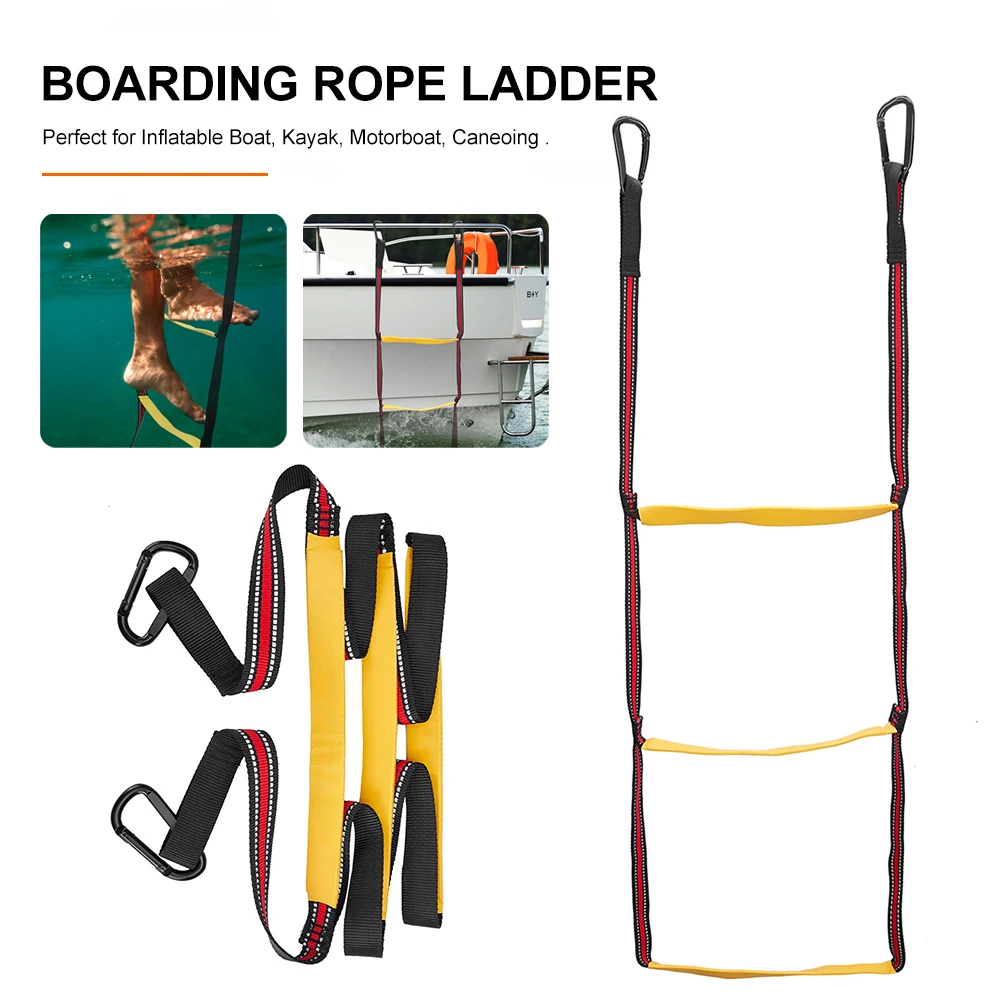 Portable Boarding Ladder 3 Step Assit Boat Folding Ladder Extension Swim Ladder For Inflatable Boat Kayak Canoeing Motorboat
Portable Boarding Ladder 3 Step Assit Boat Folding Ladder Extension Swim Ladder For Inflatable Boat Kayak Canoeing Motorboat
