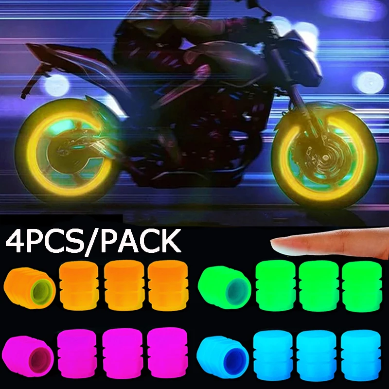 4PCS Luminous Valve Caps Fluorescent Night Glowing Car Motorcycle Bicycle Bike Wheel Tyre Hub Luminous Valve Stem Caps Decors
4PCS Luminous Valve Caps Fluorescent Night Glowing Car Motorcycle Bicycle Bike Wheel Tyre Hub Luminous Valve Stem Caps Decors