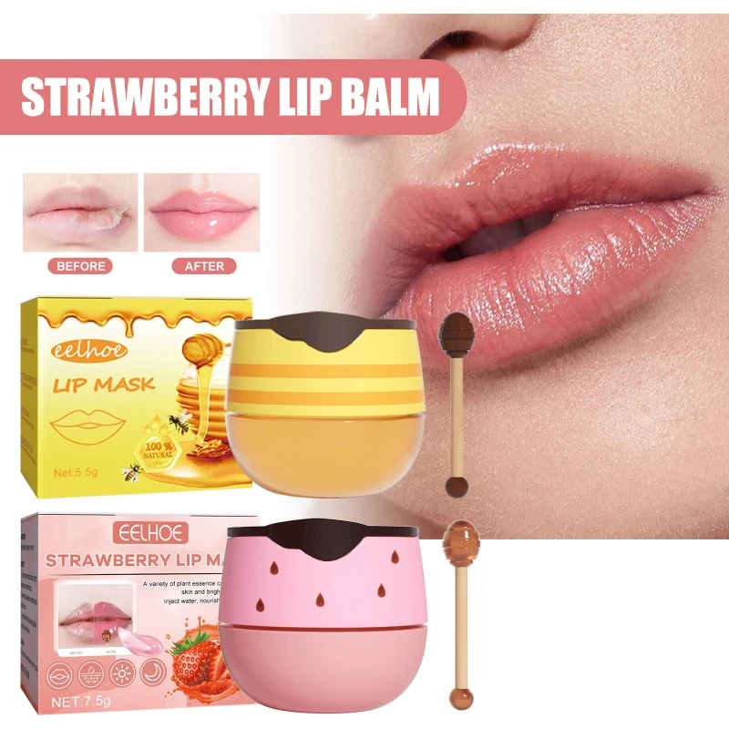 

Moisture Lip Mask Exfoliat Anti-freezing Cracking Reduce Lips Lines Non-greasy Lips Balm Light Lip Lines Balm Beauty Health Care