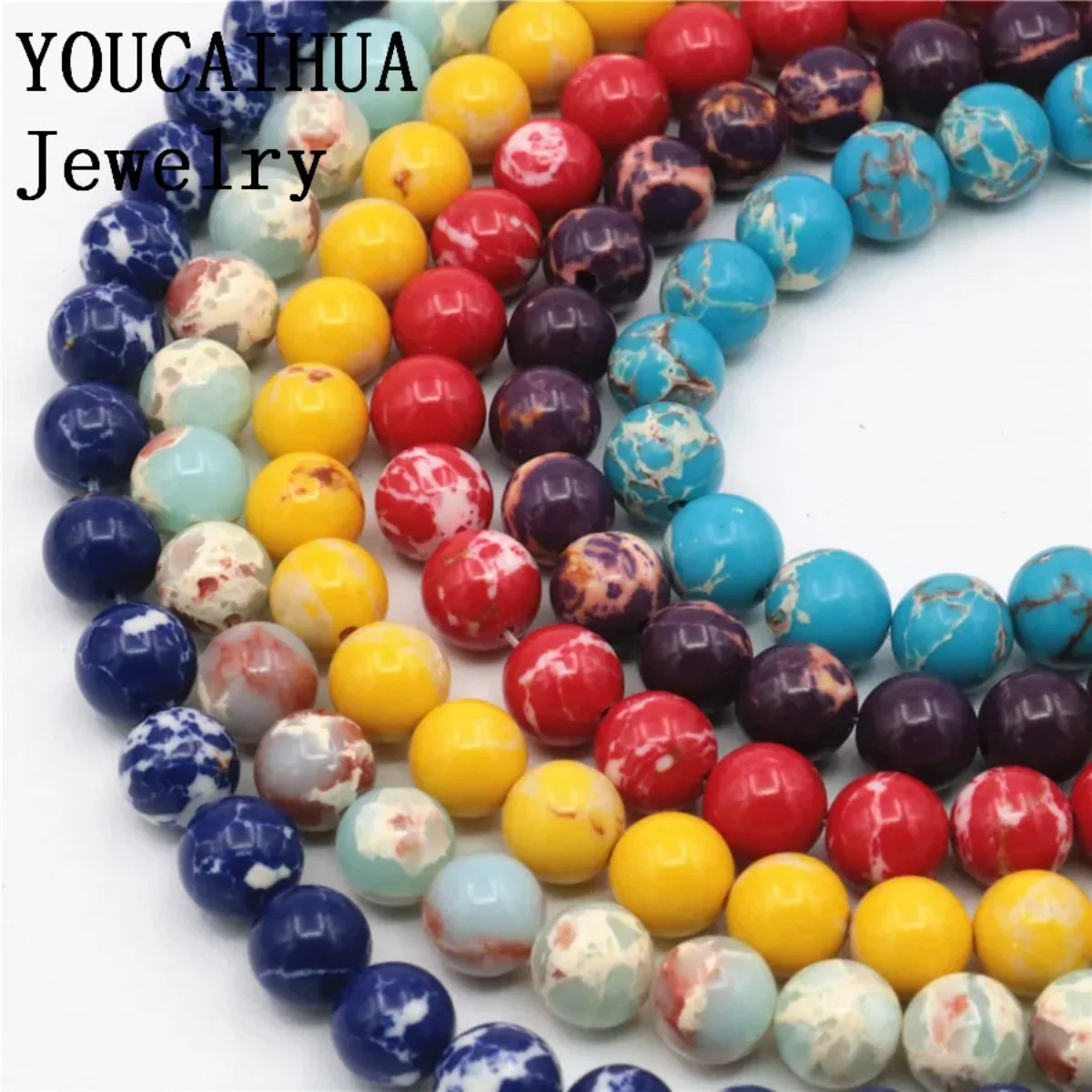 

Natural Türkiye Turquoise Stone 8mm Beads Bohemia Style Jewelry for DIY Bracelet Necklace Parts Accessories Manual Women Gift