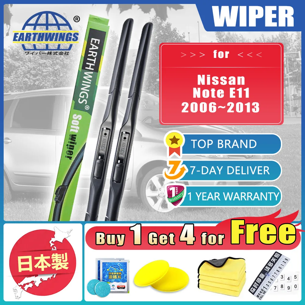 For Nissan Note E11 2006 2007 2008 2009 2010 2011 2012 2013 Front Rear Wiper Blades Clean Windshield Windscreen Car Accessories
For Nissan Note E11 2006 2007 2008 2009 2010 2011 2012 2013 Front Rear Wiper Blades Clean Windshield Windscreen Car Accessories