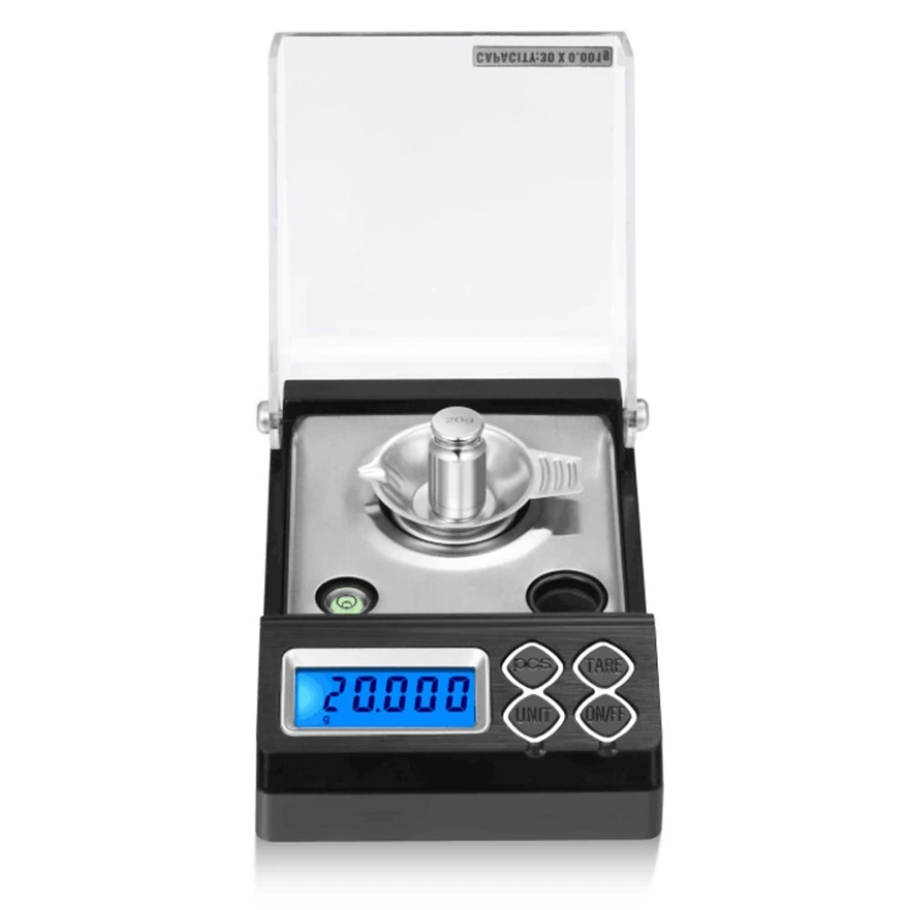 

0.001g Electronic Digital Scale Portable Mini Scale Precision Professional Pocket Scale Milligram 50g Calibration Weights