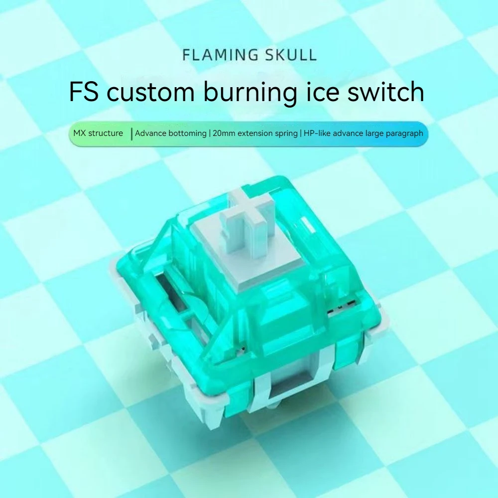 FS Ice Burning Switch Mechanical Keyboard Pre Lubed Tactile 48gf 5Pins HiFi Switches RGB Green Transparent Custom DIY For Gaming
FS Ice Burning Switch Mechanical Keyboard Pre Lubed Tactile 48gf 5Pins HiFi Switches RGB Green Transparent Custom DIY For Gaming