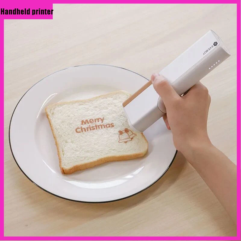 

Evebot Food Printer Portable Inkjet Pen Printing Custom Diy Handheld Edible Printer Cake Macaron Coffee Home Business Printer