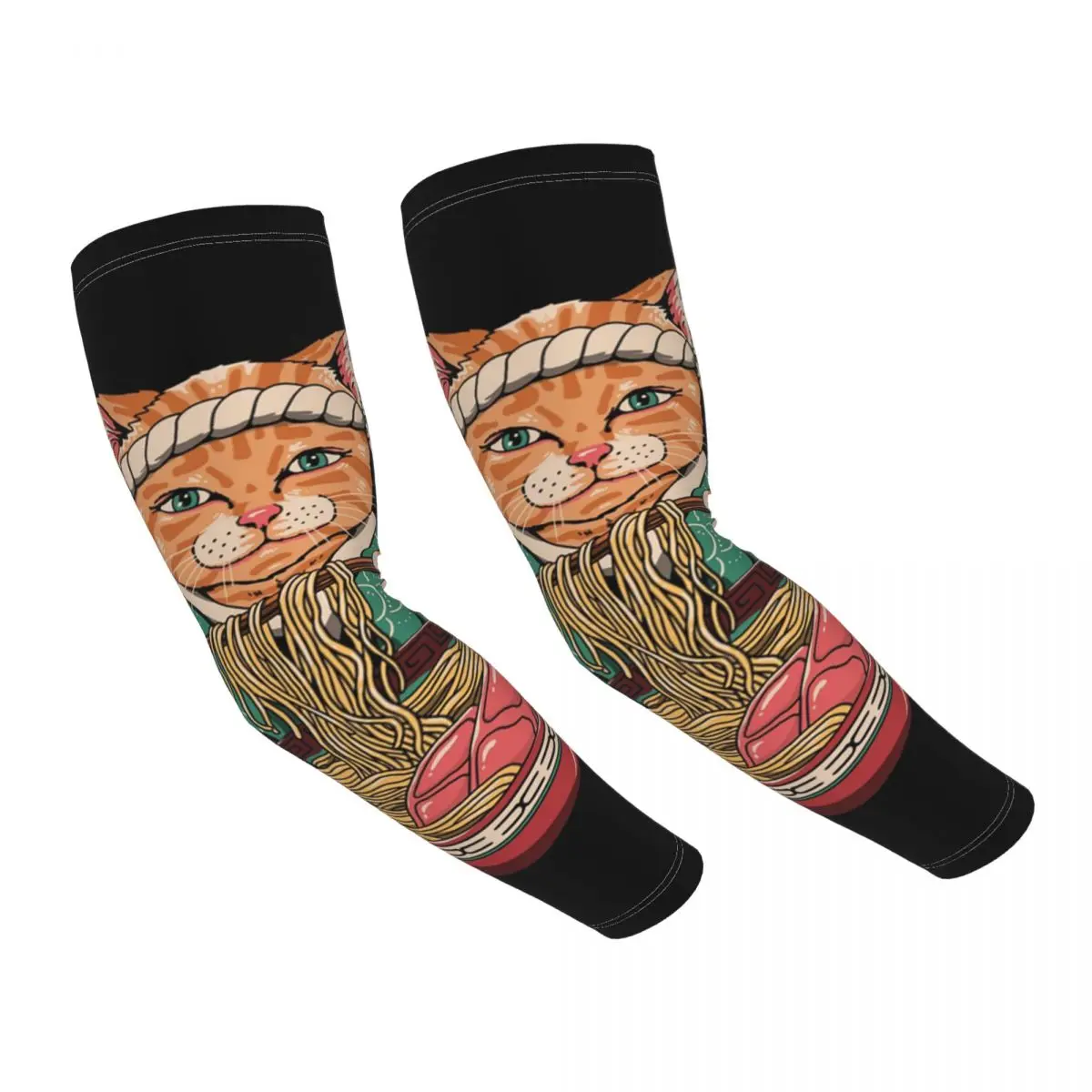 Custom Japanese Food Cat UV Protection Arm Sleeves Women Men Athletic Sports Neko Ramen Tattoo Cover Up for Hiking 
Custom Japanese Food Cat UV Protection Arm Sleeves Women Men Athletic Sports Neko Ramen Tattoo Cover Up for Hiking