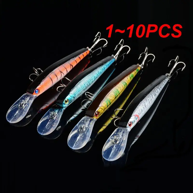 

1~10PCS Fishing Lures3D Eyes Minnow Fishing Lure 12.5cm 14g Fishing Bait Fly Fishing Artificial Minnow Lifelike Bait