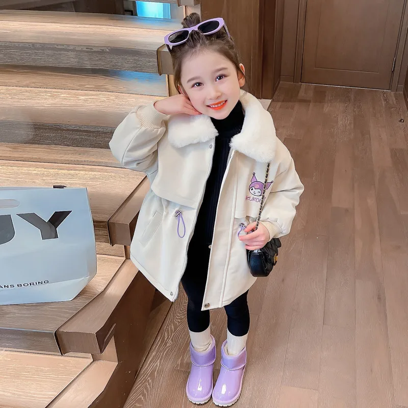 Sanrio Kuromi Kawaii Anime Girly Heart Autumn Winter 2023 Plush Lapel Coat Cute Cartoon Fashion Girls Fleece Jacket Toys Kids
Sanrio Kuromi Kawaii Anime Girly Heart Autumn Winter 2023 Plush Lapel Coat Cute Cartoon Fashion Girls Fleece Jacket Toys Kids