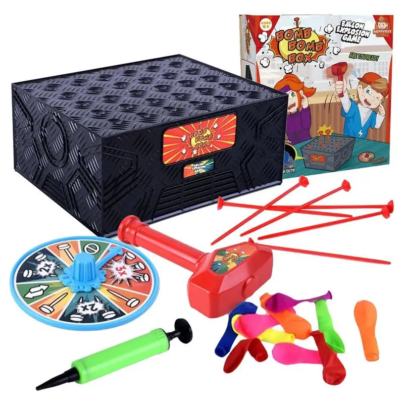

Воздушный шар, коробка для игр, розыгрывающий воздушный шар, настольная игра для детей, спин, антистресс, сумасшедшая искусственная розыгрыш, забавная развивающая игрушка