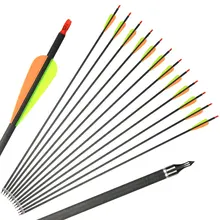Huntingdoor Mixed Carbon Arrows 32 inch Spine400 Arrows tip can be Replaced with Hunting Arrow for Traditional Bow Recurve Bow
Huntingdoor Mixed Carbon Arrows 32 inch Spine400 Arrows tip can be Replaced with Hunting Arrow for Traditional Bow Recurve Bow