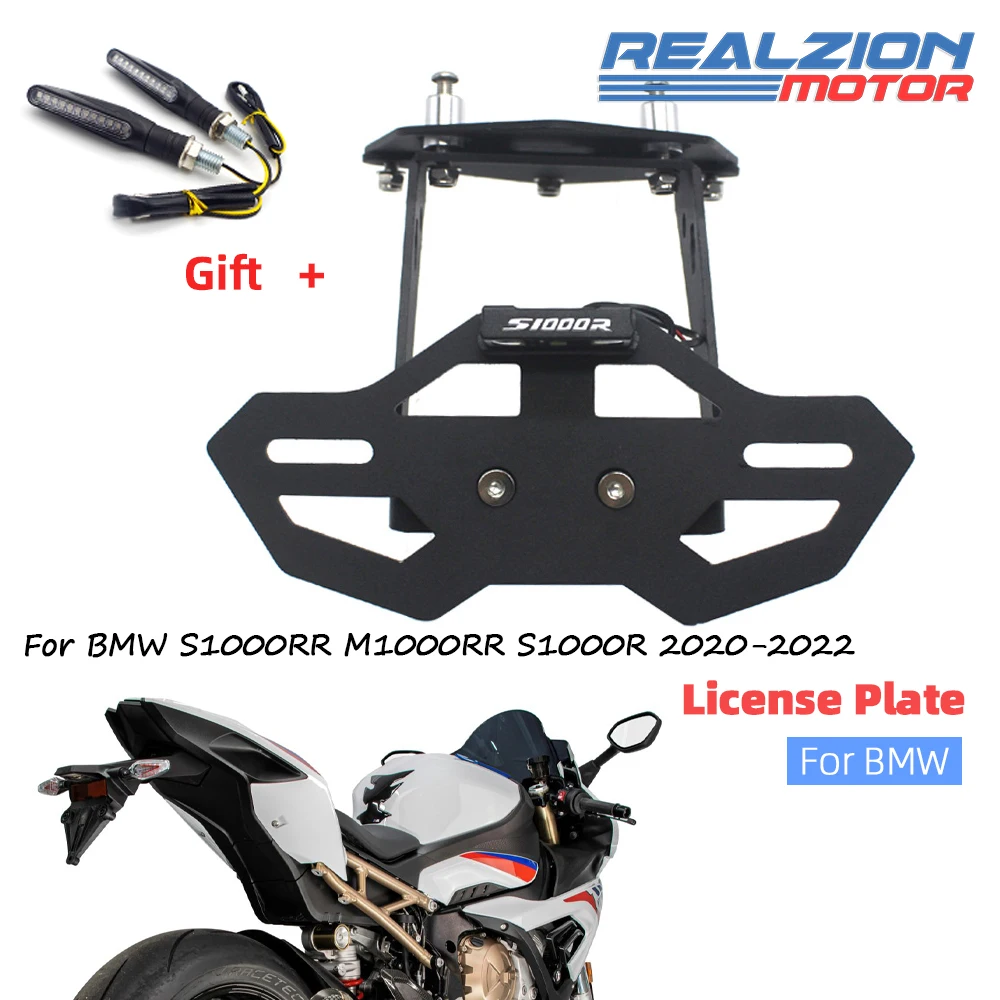 

REALZION Motorcycle S1000RR 2019-2022 License Number Plate Holder Bracket Tail Tidy For BMW M1000RR S1000R 2020 2021 2022