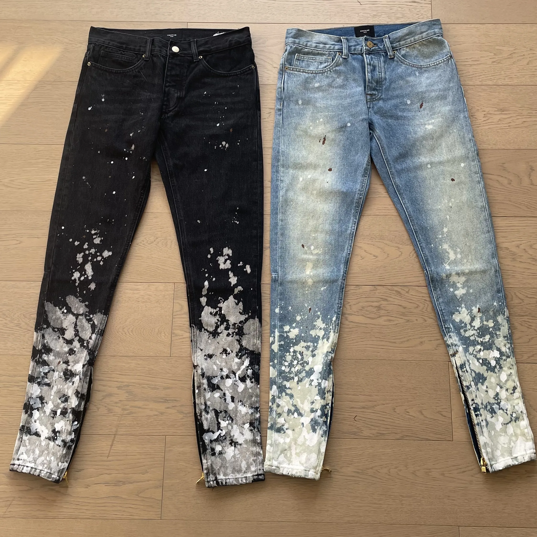 Модные джинсы в стиле Хай-стрит с принтом пламени и брызг-чернил моющиеся штаны облегающие мужские зауженные брюки винтажные джинсы в стиле панк 
Модные джинсы в стиле Хай-стрит с принтом пламени и брызг-чернил моющиеся штаны облегающие мужские зауженные брюки винтажные джинсы в стиле панк