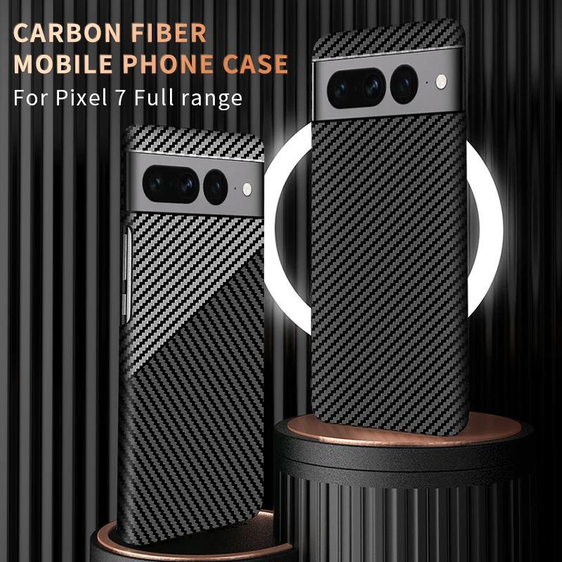 

For Google Pixel 7 Pro 7a Case Luxury Carbon Fiber Texture Ultra Thin Skin-friendly Matte Shockproof Hard Back Cover Accessories