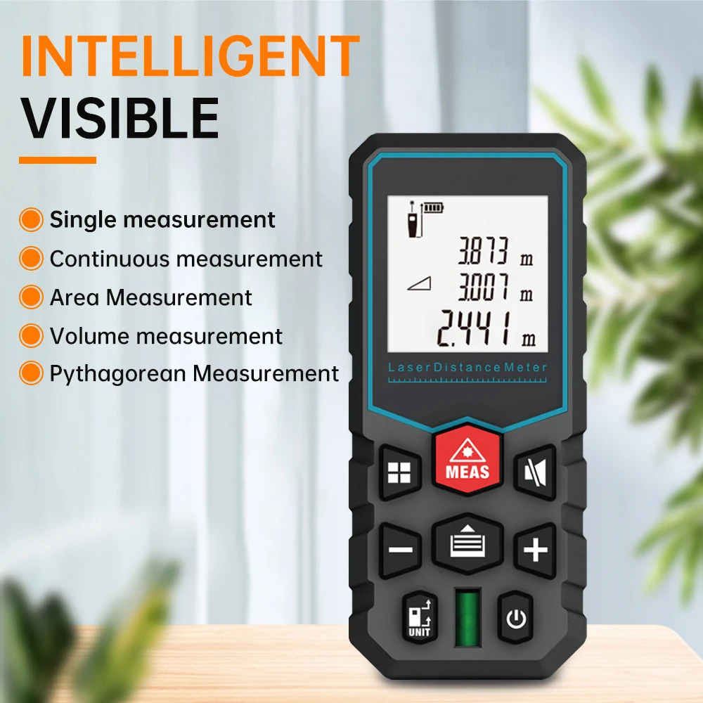 

40/60M Laser Rangefinder Professional Infrared Distance measuring Ruler High Precision Portable Distance Meter for Household