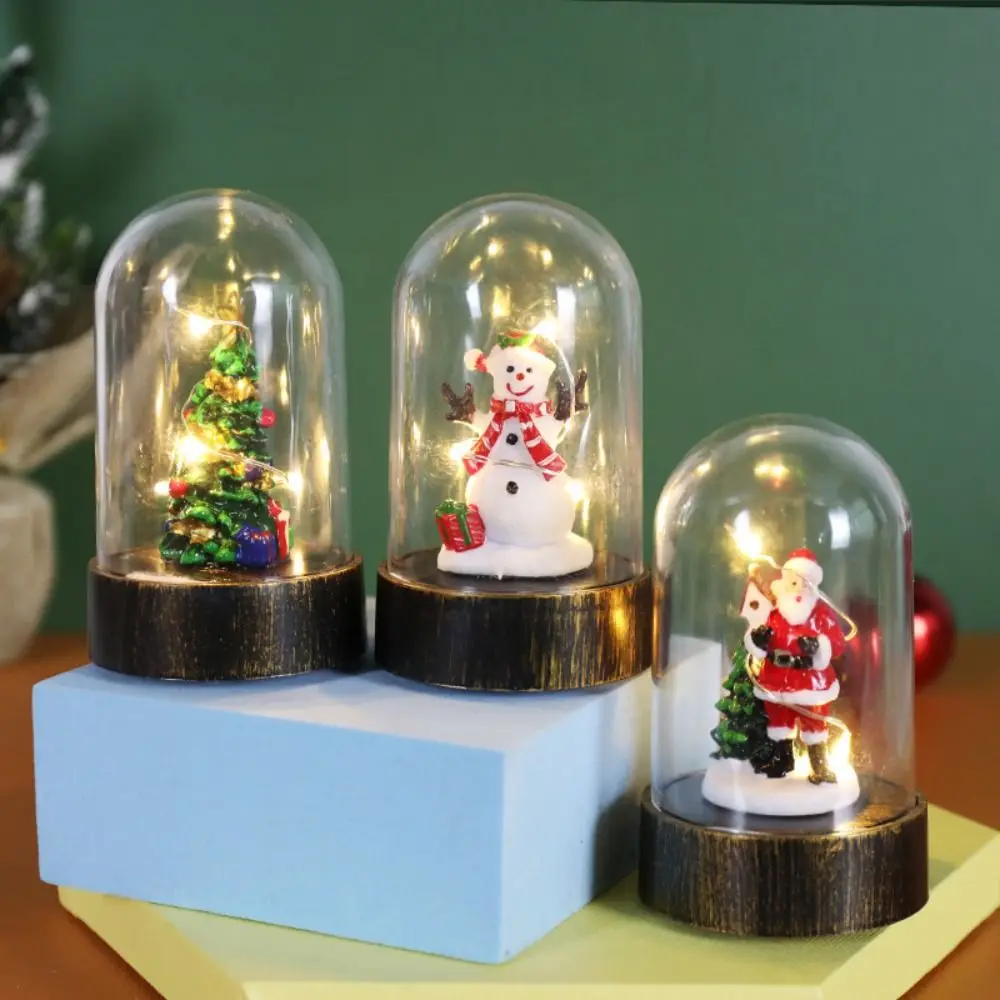 

Glowing Christmas Desktop Decoration Lantern Santa Claus Christmas Tree Christmas Snow Globe Lamp Snowman Night Lights