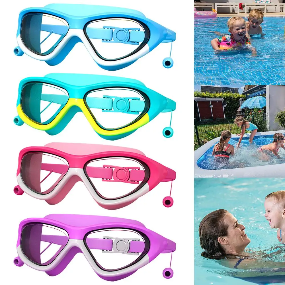 1pcs Kids Big Frame Swimming Goggles With Earplugs Girls Boys Eye Glasses Waterproof Pool Anti-fog Goggles Swimm A1y6
1pcs Kids Big Frame Swimming Goggles With Earplugs Girls Boys Eye Glasses Waterproof Pool Anti-fog Goggles Swimm A1y6