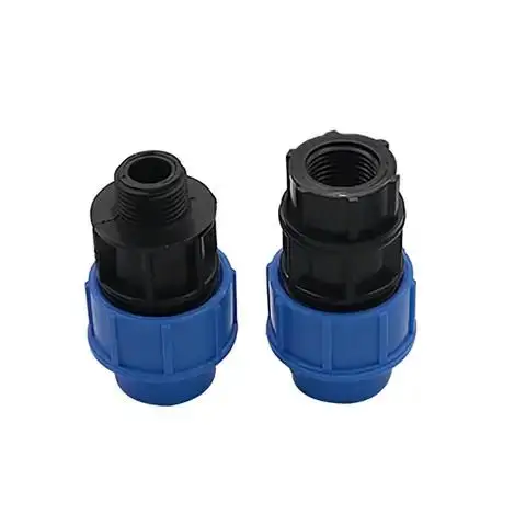 

1/2" Inner Diameter PE Straight Connector Garden Irrigation Pipe Connection Joint Adapter 20mm To 1 Pc Internal/External Thread