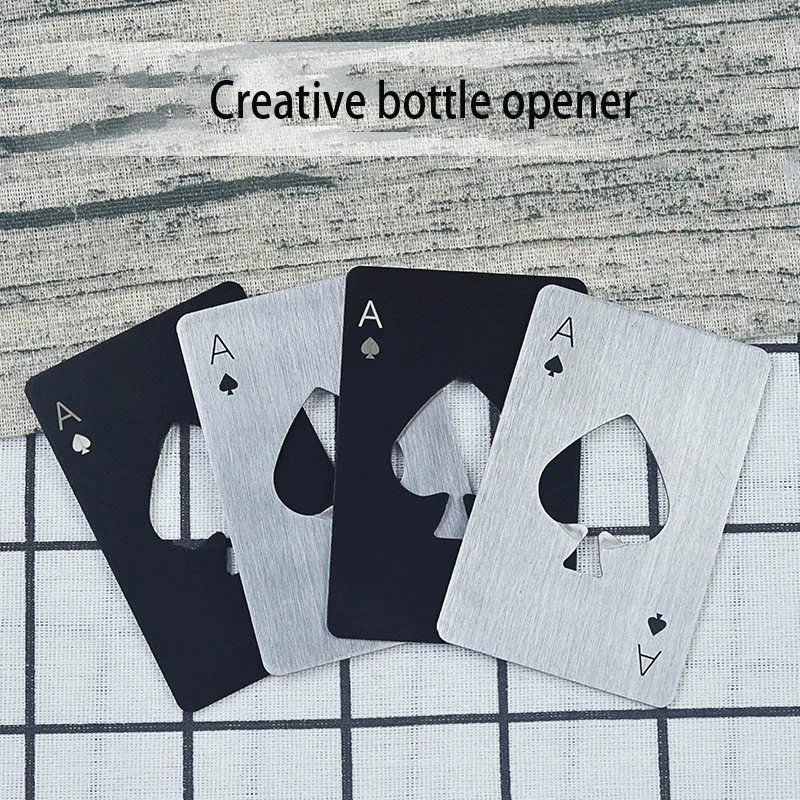 Abridor de cerveza de acero inoxidable tamaño tarjeta de crédito tamaño tapa Ace of Spades Casino Poker en forma de lata para...
Abridor de cerveza de acero inoxidable tamaño tarjeta de crédito tamaño tapa Ace of Spades Casino Poker en forma de lata para...