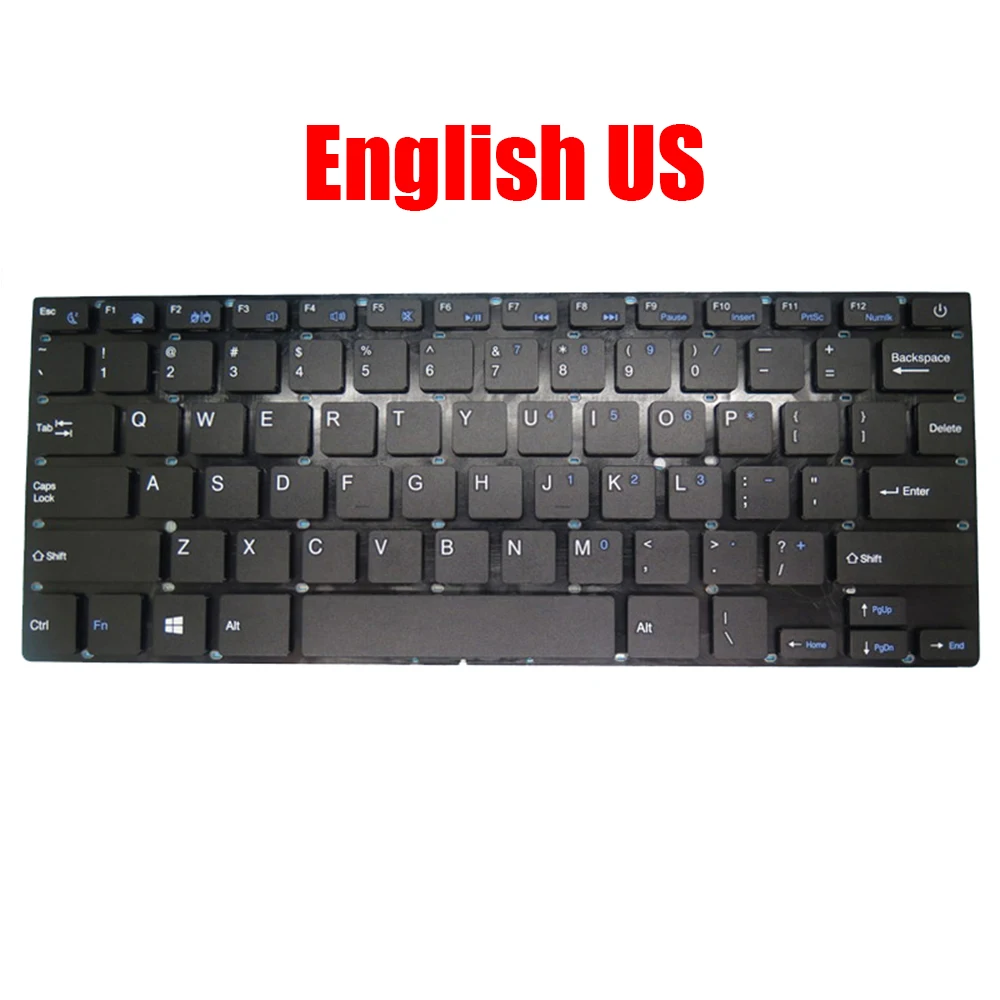 

Laptop Keyboard For EPIK For Teqnio ELL1401 ELL1401BK 14 English US Black Without Frame New