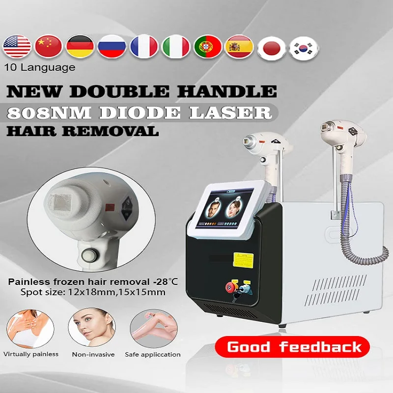 2023 Factory Price Double 808 Diode Laser Device Painless Hair Remova For All Kind Skin Color Vertical Machine
2023 Factory Price Double 808 Diode Laser Device Painless Hair Remova For All Kind Skin Color Vertical Machine