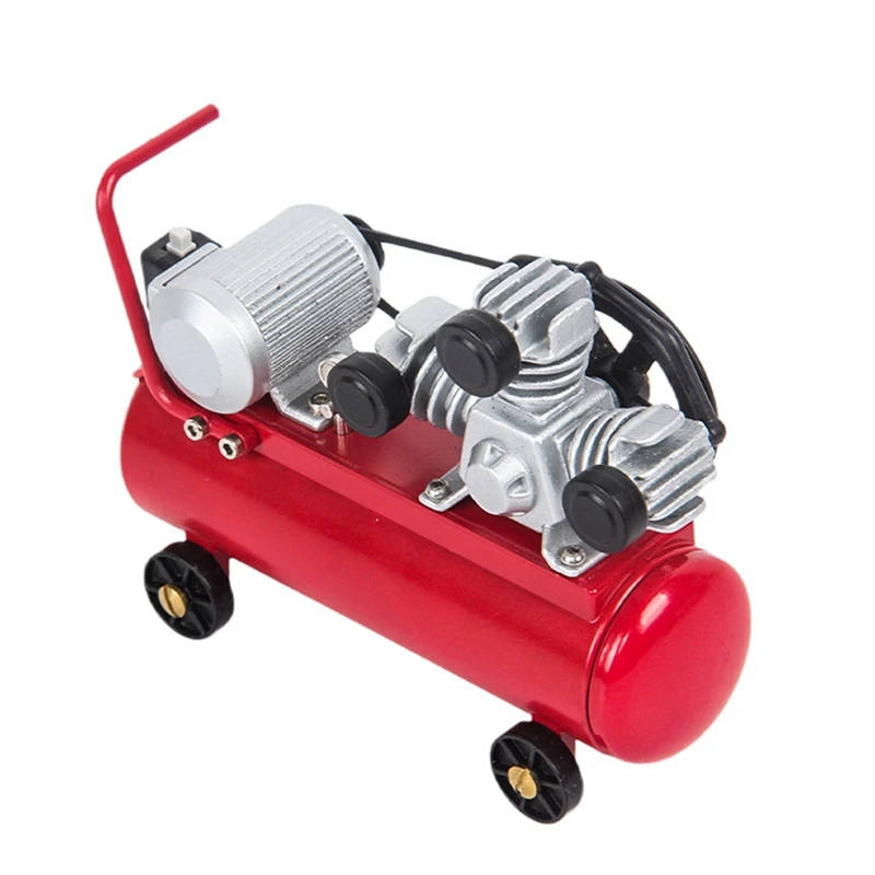 

2X Metal Air Compressor Inflatable Pump For Axial SCX10 Traxxas TRX4 WPL D12 C24 MN D90 MN99S 1/10 1/12 1/16 RC Car,Red