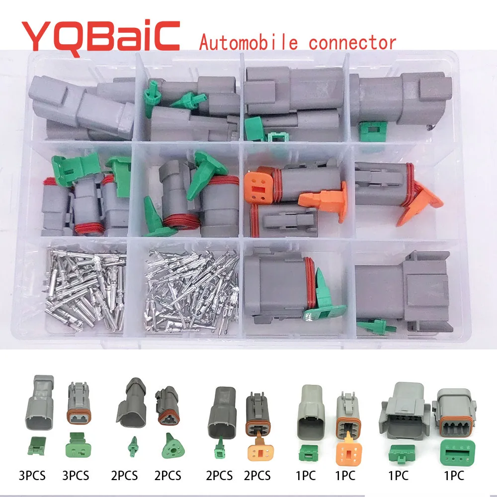 166PCS BOX DT 04 06 2P 3P 4P 6P 8P 12P 1.5 MM Waterproof Automotive Connector Male And Female Plug And Socket For Automobile 
166PCS BOX DT 04 06 2P 3P 4P 6P 8P 12P 1.5 MM Waterproof Automotive Connector Male And Female Plug And Socket For Automobile