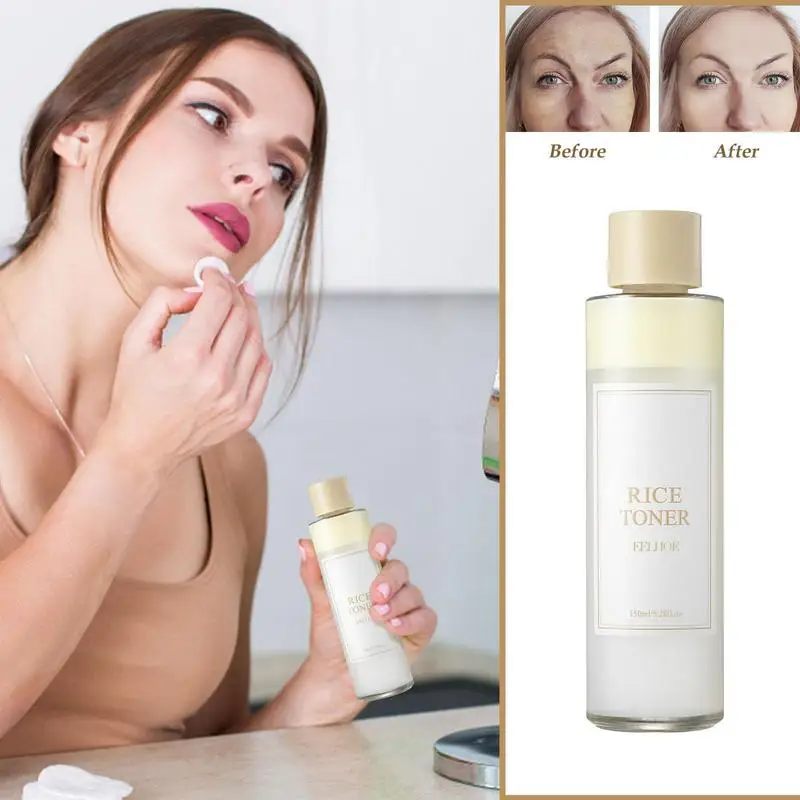 

Rice Face Moisturizer Natural Glow Moisturizing Toner 150ml Beauty Toner Essence Rice Toner For Deep Hydration And Sensitive