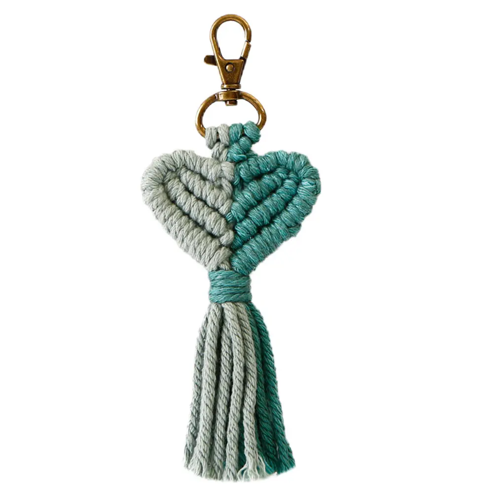 Knitted Heart Couple Keychain - Handwoven Love Charm 3 S4b434a5d0b1c4d759b60b6815524e28as
