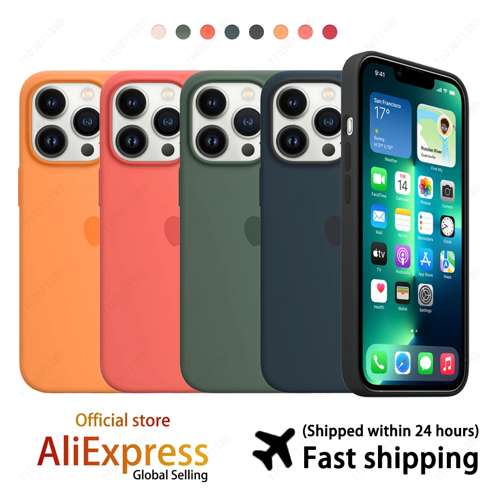 Original APPLE Silicone Case For iPhone 13 Pro Max With Magsafe Wireless Charging Official Liquid Silicone Drop Protect Cover
Original APPLE Silicone Case For iPhone 13 Pro Max With Magsafe Wireless Charging Official Liquid Silicone Drop Protect Cover