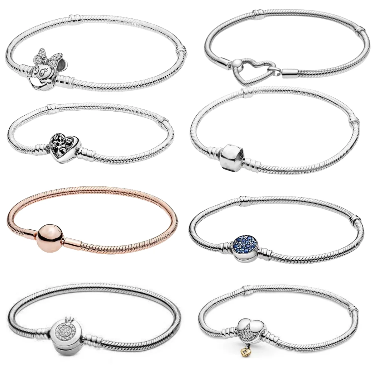 Hot Selling Women's Jewelry 925 Sterling Silver Bracelet Suitable For Original Beads DIY Women's Charm Accessory Gifts
Hot Selling Women's Jewelry 925 Sterling Silver Bracelet Suitable For Original Beads DIY Women's Charm Accessory Gifts