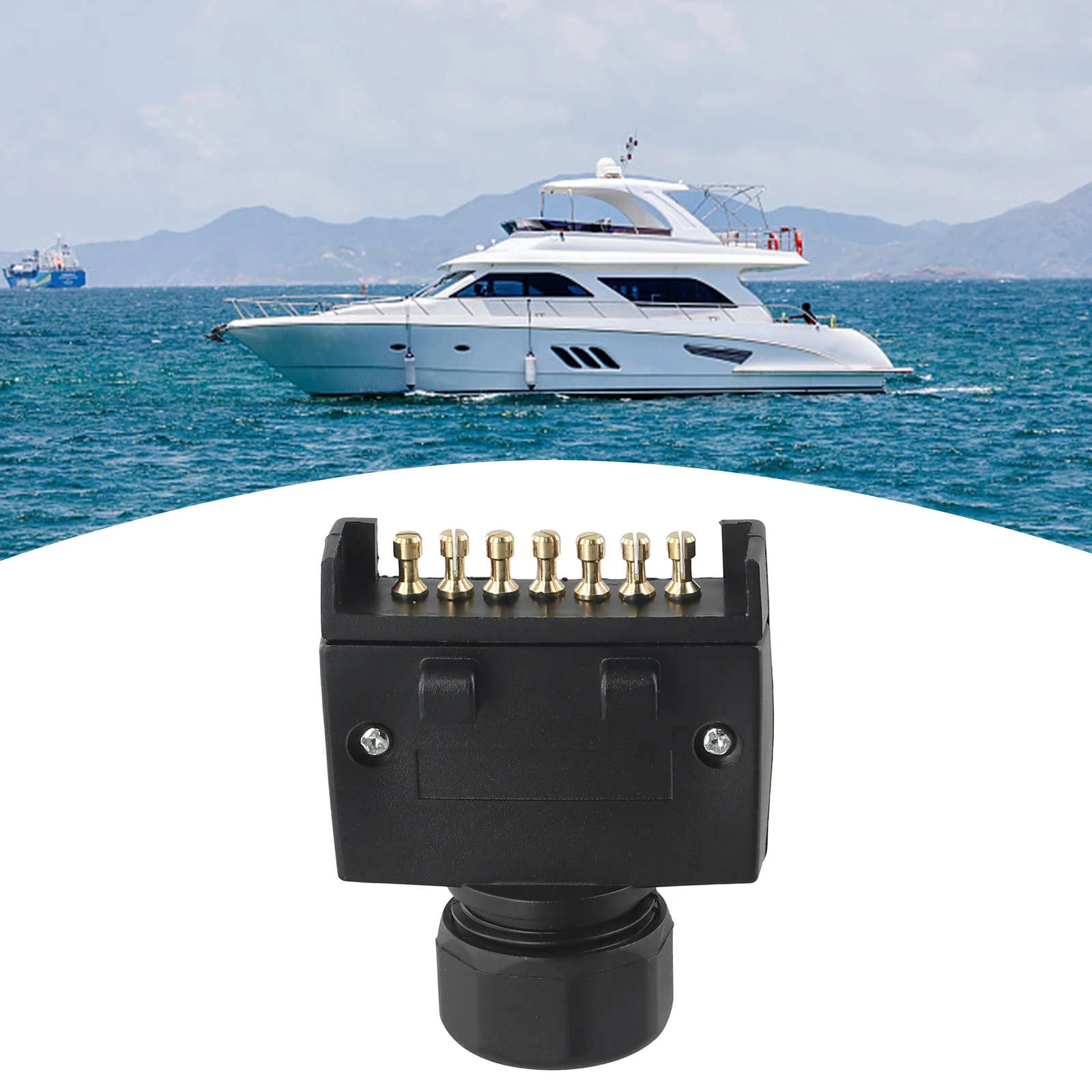 7 Pin AU Flat Plug Male Connector For Caravan Trailer Boat Indicators Side Light Brake Light Rear Lamp Fog Lamp Connector
7 Pin AU Flat Plug Male Connector For Caravan Trailer Boat Indicators Side Light Brake Light Rear Lamp Fog Lamp Connector