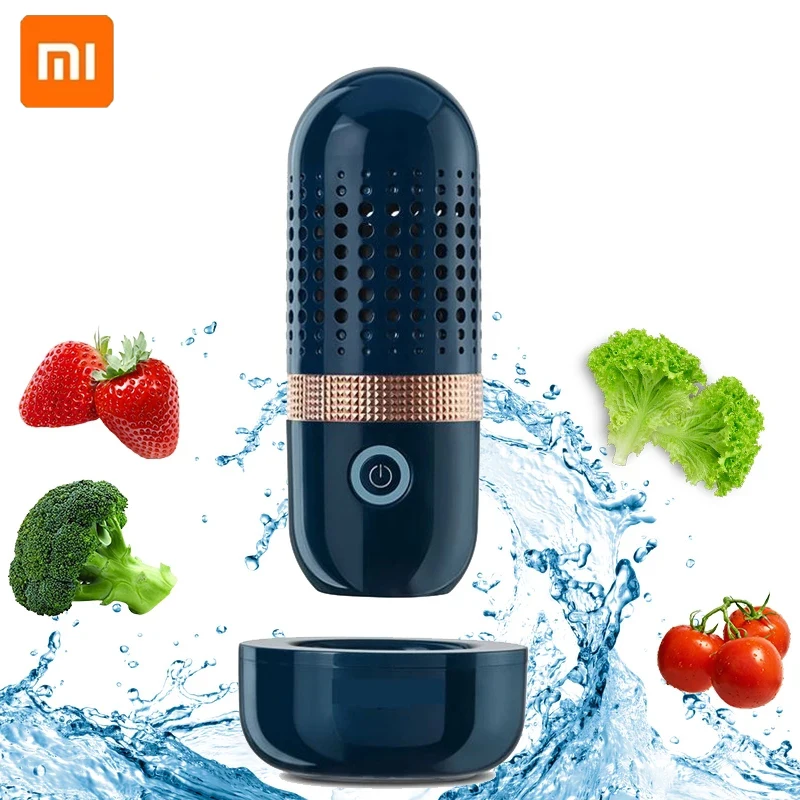Портативный очиститель для фруктов и овощей Xiaomi, USB-устройство для мытья фруктов, кухонный очиститель пищи в форме капсулы, очистка овощей
Портативный очиститель для фруктов и овощей Xiaomi, USB-устройство для мытья фруктов, кухонный очиститель пищи в форме капсулы, очистка овощей