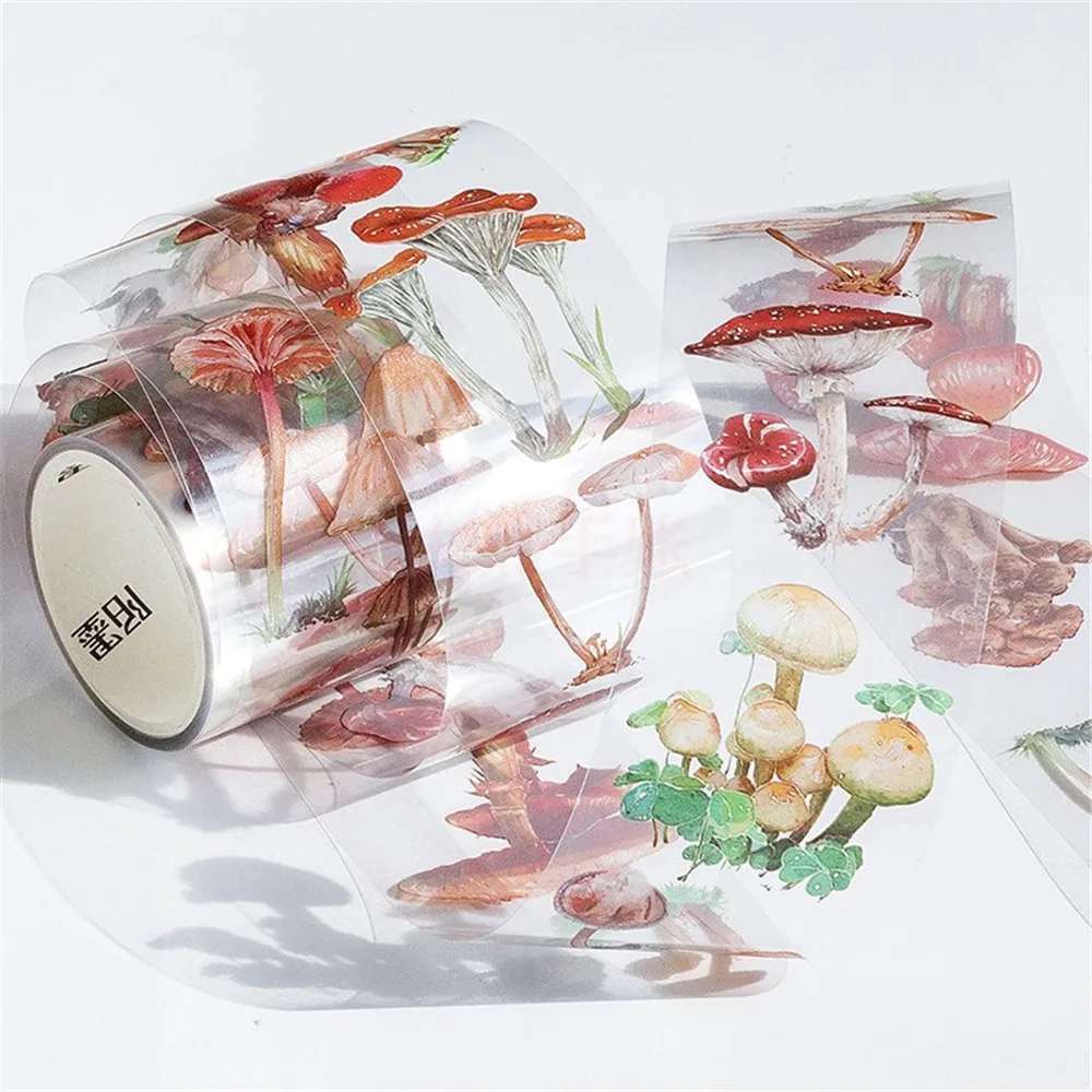 Retro PET Adhesive Tape Plant Mushroom Flowers 40mmx3m with Release Paper Masking Tapes Sticker Scrapbooking Stationery Stickers
Retro PET Adhesive Tape Plant Mushroom Flowers 40mmx3m with Release Paper Masking Tapes Sticker Scrapbooking Stationery Stickers