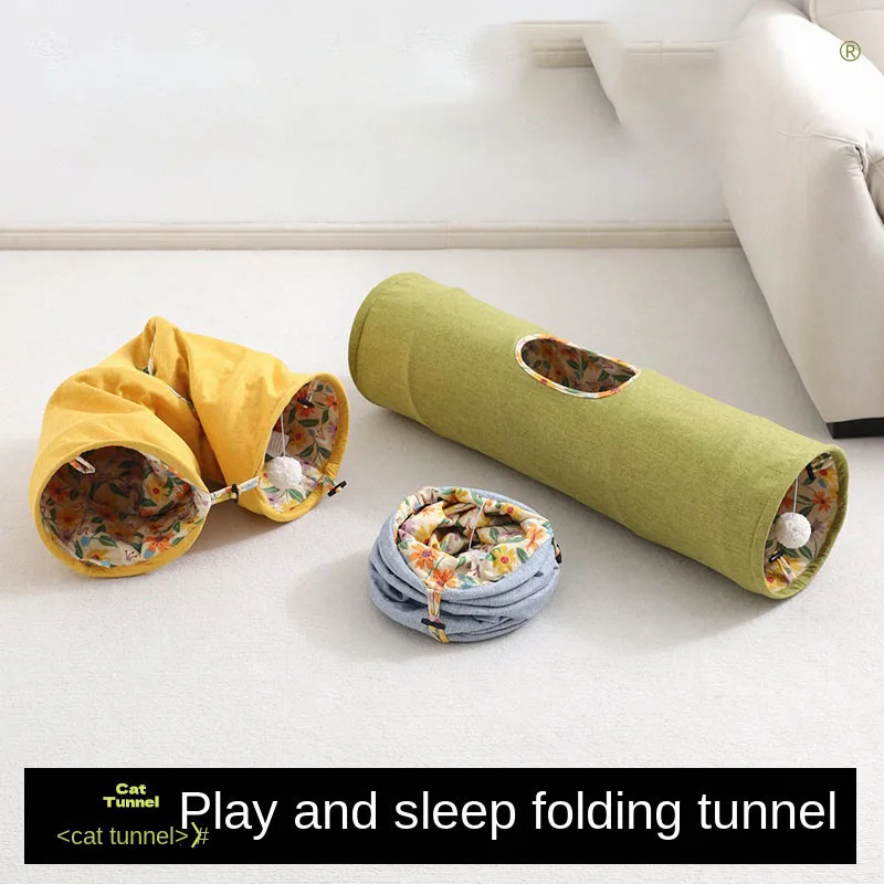Foldable Cat Tunnel toy Pet Supplies Cat Pass Play Cat Tunnel Cat Toy Suede Drill Barrel for Indoor cat running Tunnel Foldable
Foldable Cat Tunnel toy Pet Supplies Cat Pass Play Cat Tunnel Cat Toy Suede Drill Barrel for Indoor cat running Tunnel Foldable