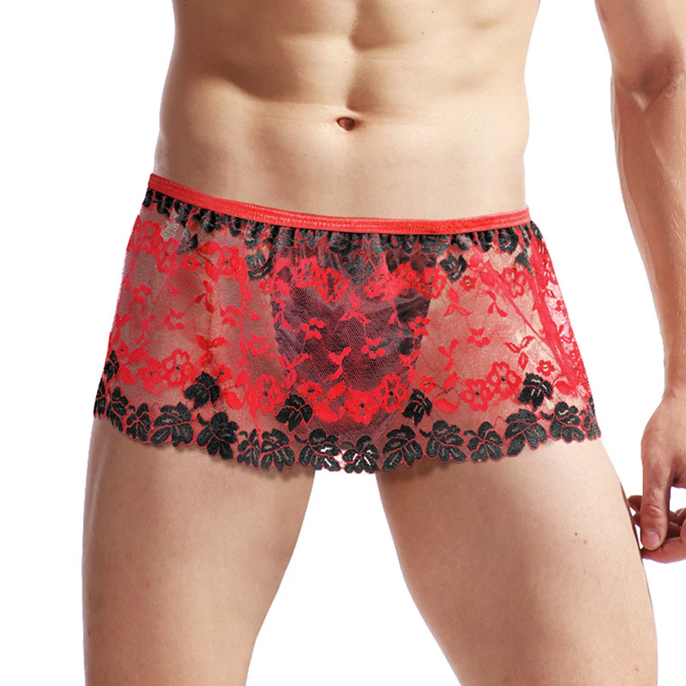 Sexy Men Sissy Lace Lingerie Skirt Panties Gay Underwear Underpants Sheer Boxer Briefs Clubwear Erotic Langerie U Convex Scrotum
Sexy Men Sissy Lace Lingerie Skirt Panties Gay Underwear Underpants Sheer Boxer Briefs Clubwear Erotic Langerie U Convex Scrotum