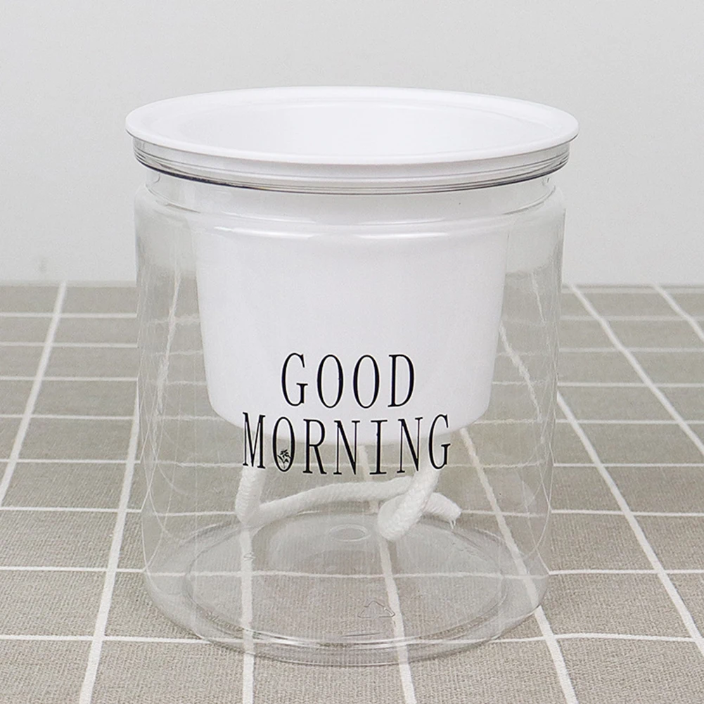 Durable Flowerpot Lazy Flower Pot White Corrosion Resistant Plastic Round Transparent Water-saving Balcony Bedroom
Durable Flowerpot Lazy Flower Pot White Corrosion Resistant Plastic Round Transparent Water-saving Balcony Bedroom