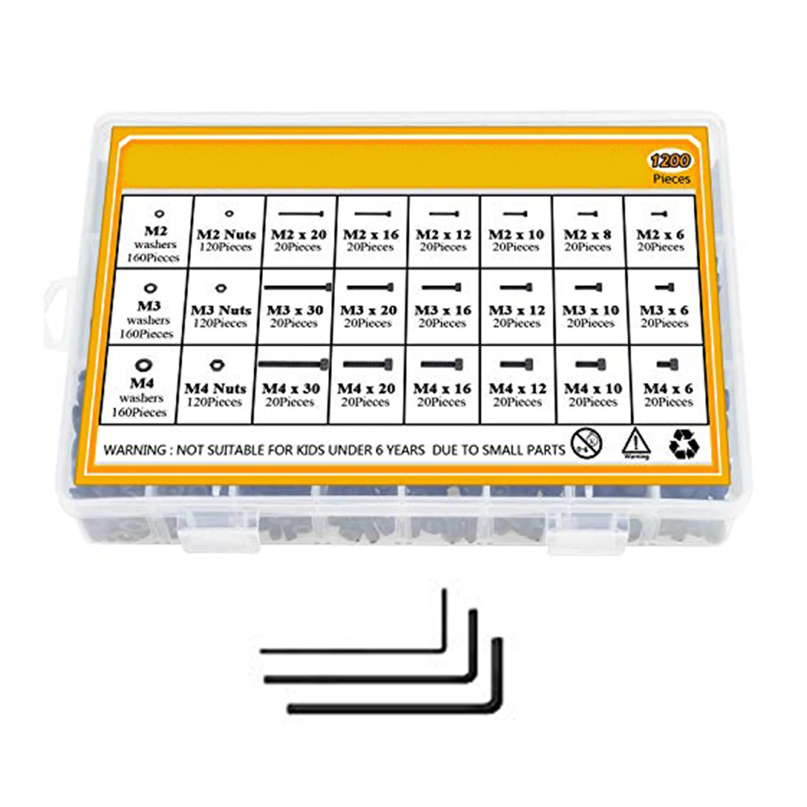 Top Notch Alloy Steel Screws Nuts and Washers Kit 1200PCS/24 Sizes M2 M3 Mfour Perfect for Electrical Connections
Top Notch Alloy Steel Screws Nuts and Washers Kit 1200PCS/24 Sizes M2 M3 Mfour Perfect for Electrical Connections