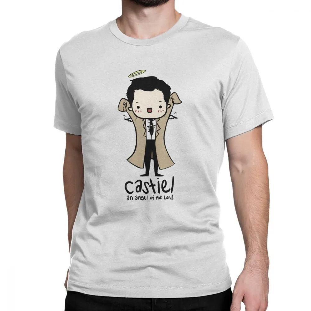Spn Brothers Castiel Angel Of The Lord Men T-shirt 100% Cotton Short Sleeve Fashion Funny High Quality Printing Eu Size XS-5XL
Spn Brothers Castiel Angel Of The Lord Men T-shirt 100% Cotton Short Sleeve Fashion Funny High Quality Printing Eu Size XS-5XL