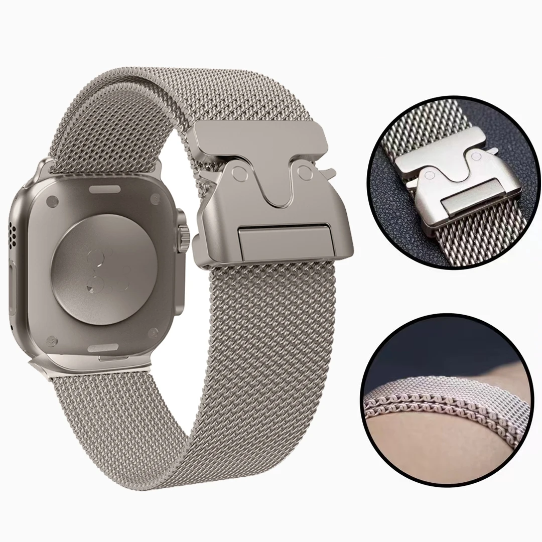 straps for Apple Watch series 10 band 46mm 40mm 44mm 45mm 41mm 49 42mm Milanese Loop Bracelet correa iWatch 9 8 7 6 se Ultra 2 3 straps for Apple Watch series 10 band 46mm 40mm 44mm 45mm 41mm 49 42mm Milanese Loop Bracelet correa iWatch 9 8 7 6 se Ultra 2 3
