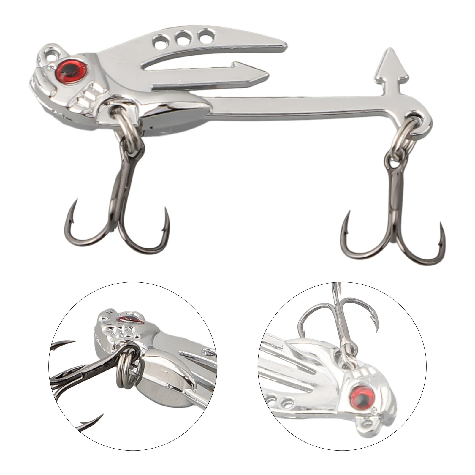 Long-range Iron Plate VIB Lure Bait Groove Hook Adjustable Blade Fishing Accessories 4.3/5/5.8cm For All Swimmers
Long-range Iron Plate VIB Lure Bait Groove Hook Adjustable Blade Fishing Accessories 4.3/5/5.8cm For All Swimmers