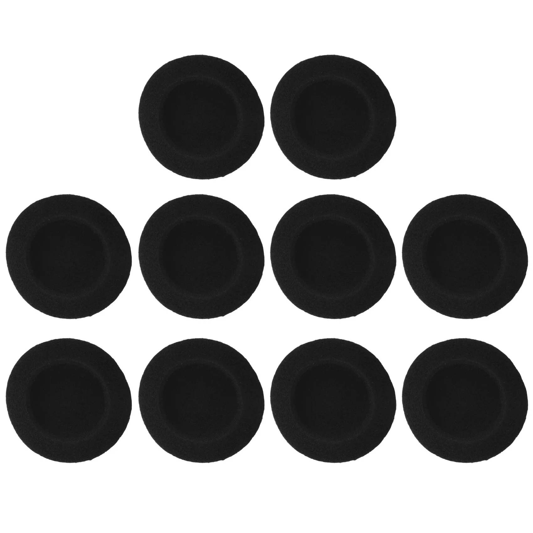 

10 pcs sponges protective measures soft black ear cover cushion for headphone 5cm