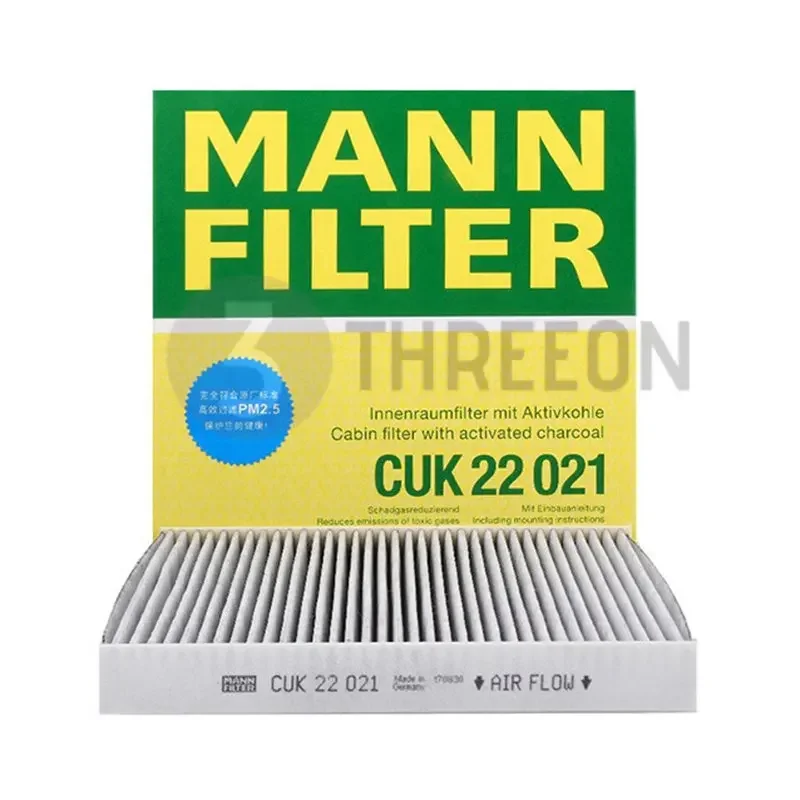 

MANN FILTER CU2132/CUK2132/CUK22021/FP22021 Cabin Filter For SMART Fortwo Cabrio Forfour(453) A4538350300 272774711R A4518300018